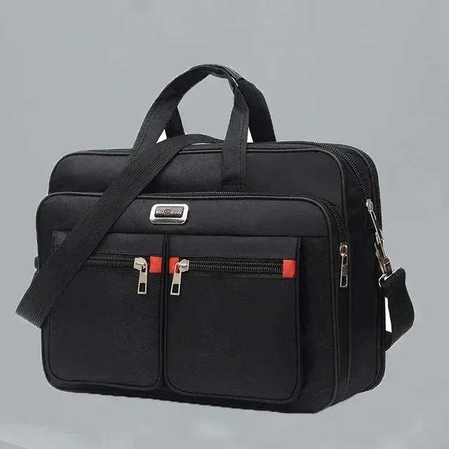 Porte-documents d'affaires de grande capacité pour hommes, sac à bandoulière Portable polyvalent, sac à main à poches multiples pour usage professionnel et décontracté 1