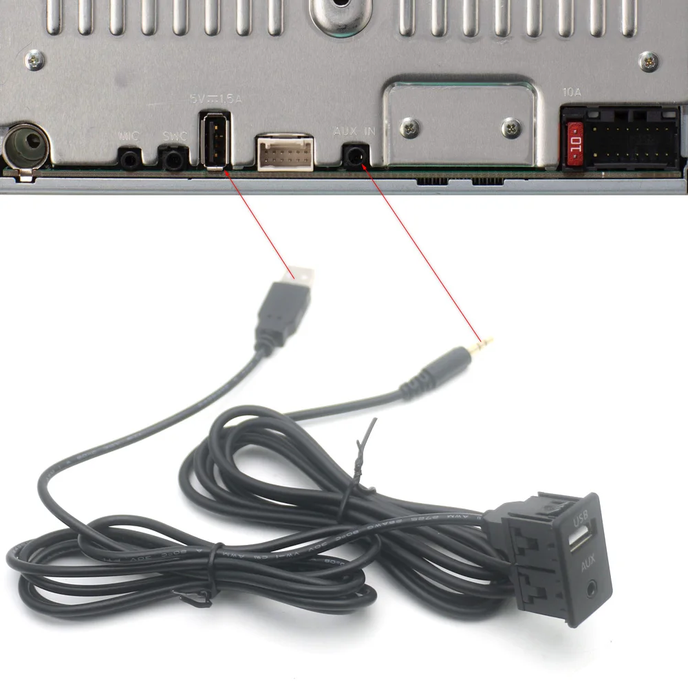 USB 2.0 Extension Cable For Pioneer Car Stereos - 6.6 Ft A To B Cable For DMH-1500NEX, AVH Series & More - View #4