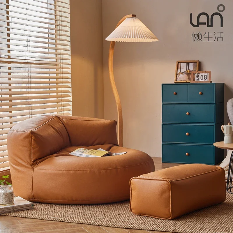 Sofa Set Living Room Furniture Tatami Lazy Sofa Single Lounge Sofa Bedroom Sofas Nordic Fashion Living Room Home Furniture