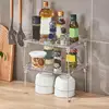 Acrylic Risers For Display Clear Foldable Storage Shelf Acrylic Display Risers Perfume Stand Tray Multi-Layers Holder Rack For 2