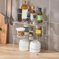 Acrylic Risers For Display Clear Foldable Storage Shelf Acrylic Display Risers Perfume Stand Tray Multi-Layers Holder Rack For 2