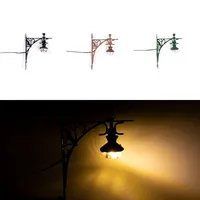 Microlandscape Decoration Lamp Building Sand Table Model Wall Lamp Material With Light Model Wall Lamp Simulation Model 4Colors 1