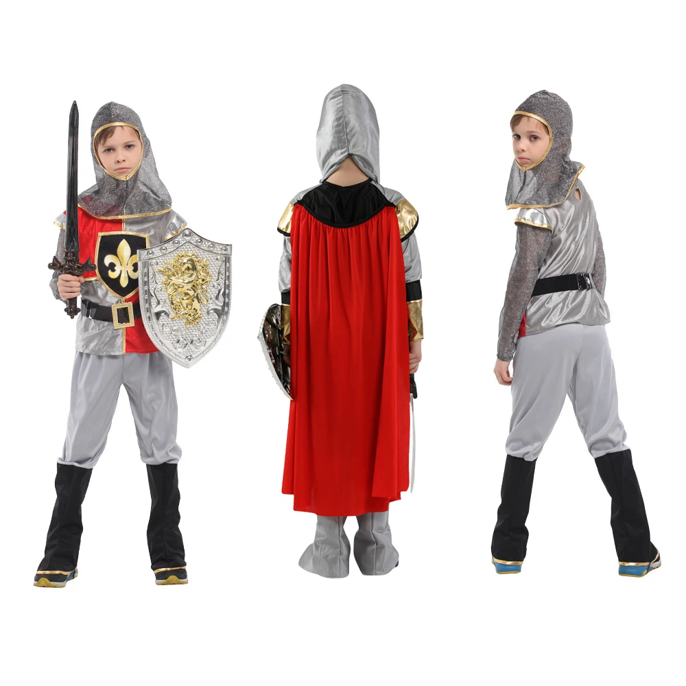 Children Royal Warrior /Knight /Soldier/gladiators Spartan warriors Cosplay Costumes performance clothing for boys No Weapon