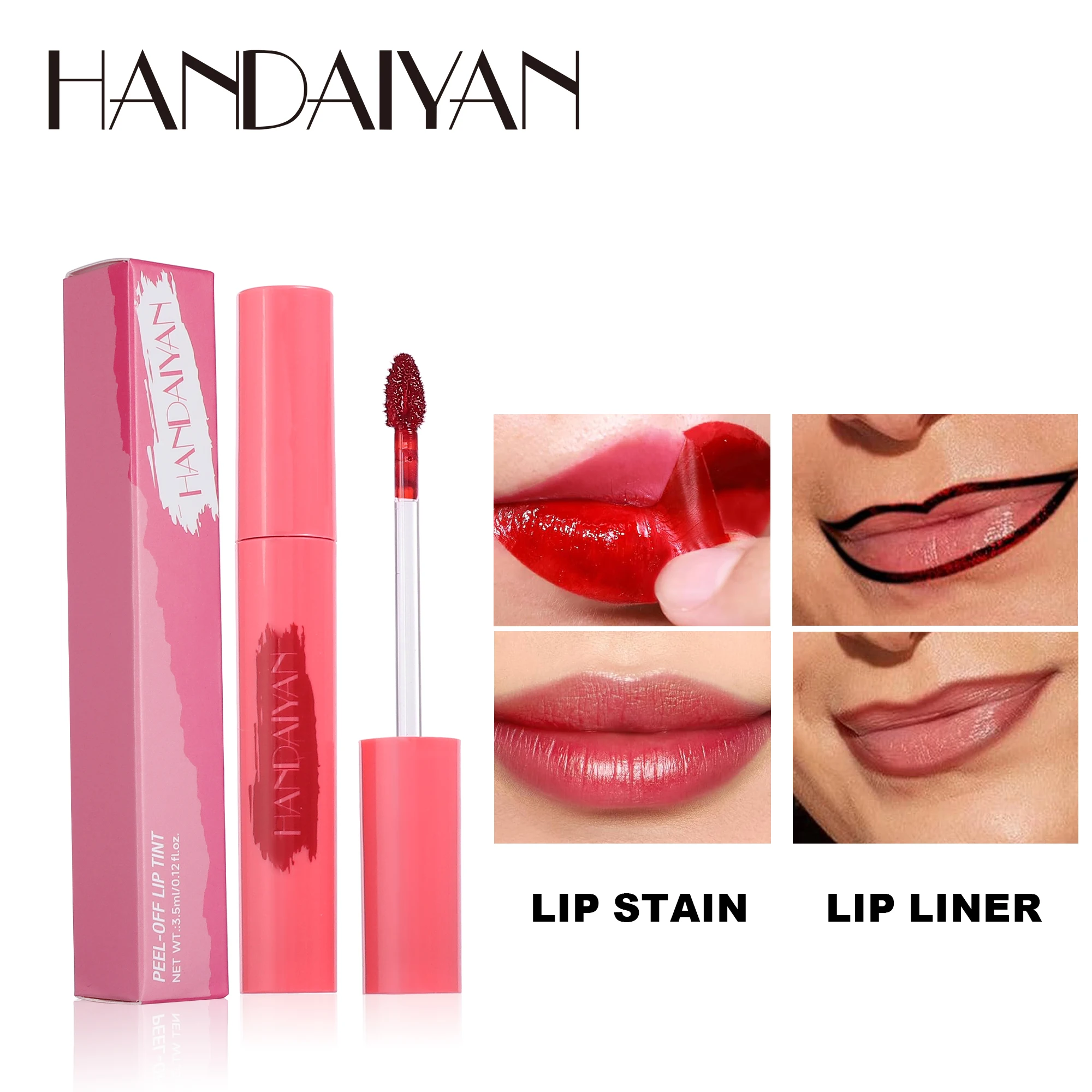 Handaiyan Lip Gloss Longlasting Lip Liner Brown Lipstick Liquid Matte Waterproof Lipgloss Stain Tint Glaze Makeup lip gloss lip makeup lip glaze lip tint lip stain