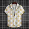Hawaiian Shirt For Men 3d Beer Printed Short Sleeve Shirts Beer Party Shirt Tees Summer Casual Tops Loose Oversized Men Clothing 3