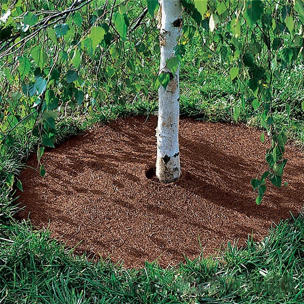 Round Tree Root Mulch Protective Mat Coconut Fiber Bonsai Pot Anti-weed Keep Warm Soil Moisturizing Covering Pad 25/30/35/40cm