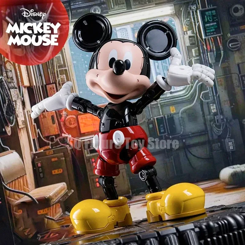 

Original Heatboys X Disney Mickey Mouse Figure Alloy Mecha Mickey Assembling Ornaments Action Figurine Anime Model Doll Toy Gift