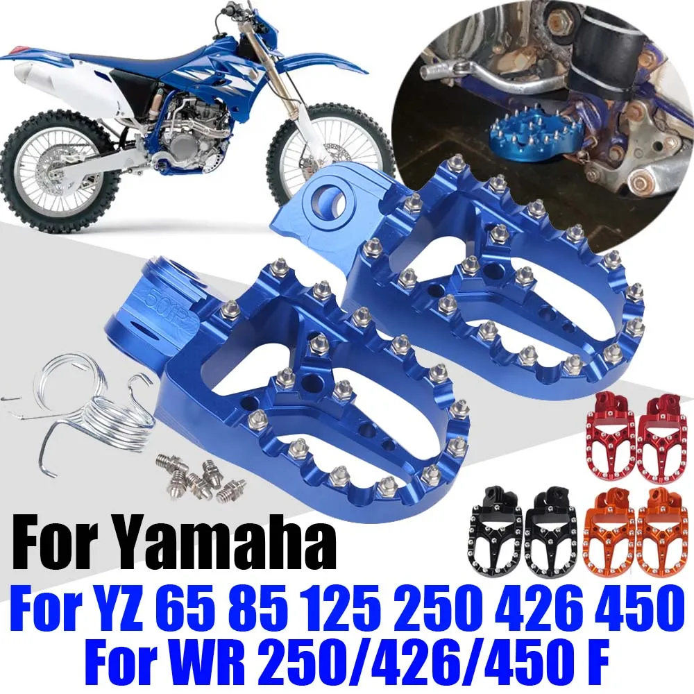 

Motorcycle Foot Pegs Footpeg Pedals FootRest For YAMAHA YZ 65 85 125 250 X F 125X 250X 250FX 450FX WR 250F 450F YZF WRF 250 450