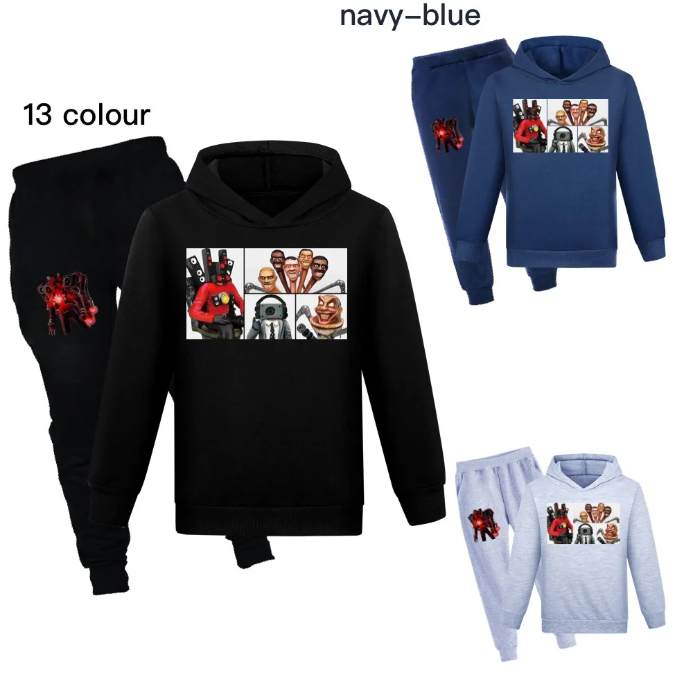 

Game Skibidi Toilet Clothes Kids Hoody Casual Sweatshirts+Pants 2pcs Set Girls Sportwear Baby Boys Tracksuit Children's Clothing