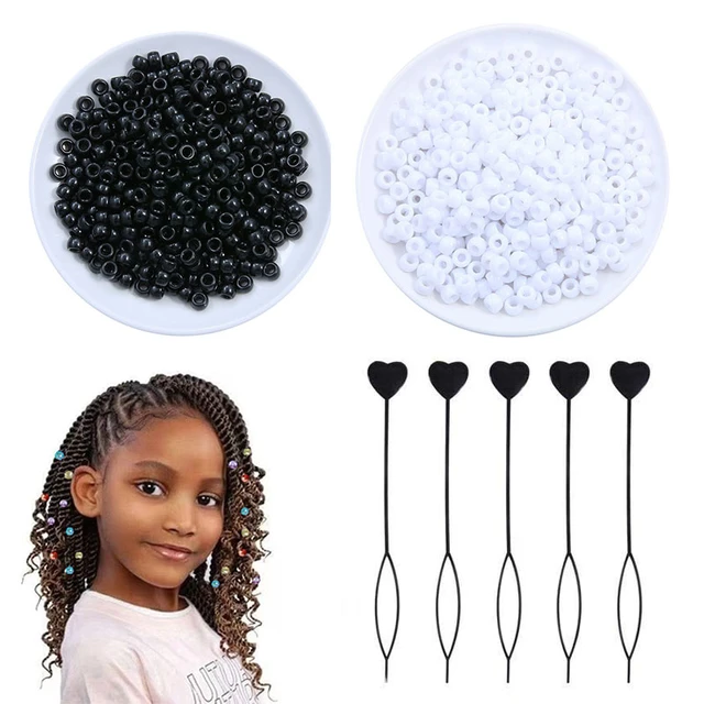  18 Color 9 mm Hair Beads for Hair Braids Kit Rainbow
