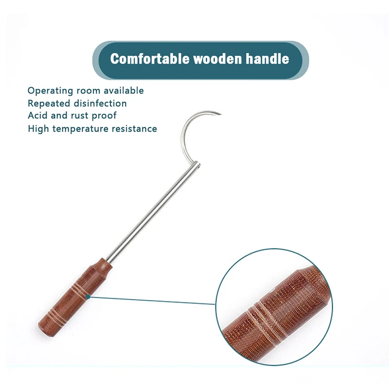 

Wooden/steel Handle Medical Wire Guide Stainless Steel Hole Wire Passers Orthopedic Trauma Surgery Orthopedic Instruments