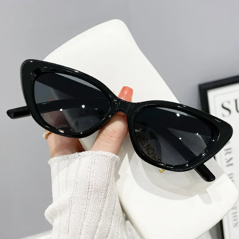 Lunettes de soleil œil de chat Vintage pour femmes et hommes, petite monture, Design de marque de luxe, pour l'extérieur, UV400, 2025