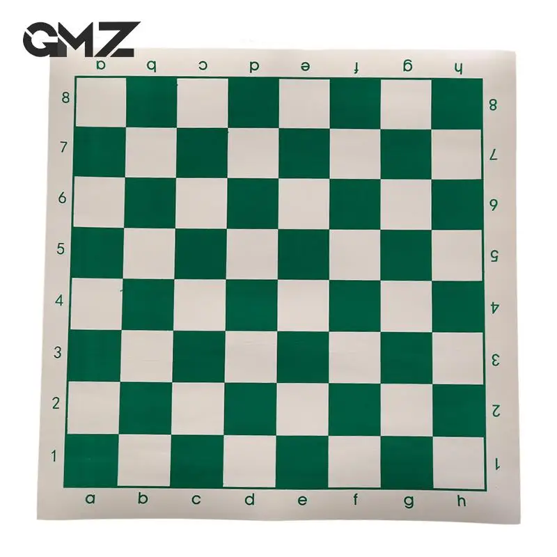 Foldable Chess Board Soft PU Rollable Portable Leather Durable Chessboard International Foldable Games 32pcs Pieces