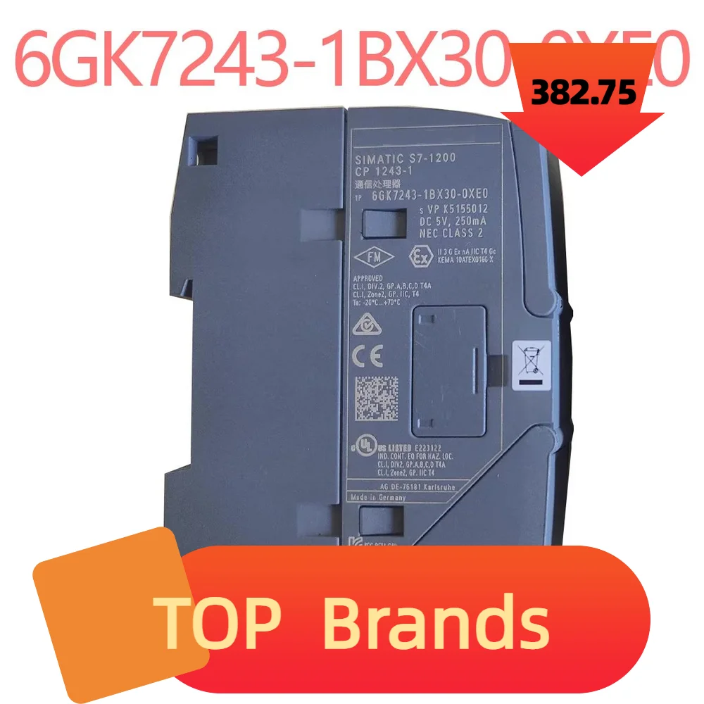 

100%NEW ORIGINAL 1 Year Warranty Communication Processor 6GK7243-1BX30-0XE0