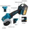 Gisam 76mm Brushless Angle Grinder Grinding Cutting Machine Cordless Electric Angle Grinder Power Tools for Makita 18V Battery 4