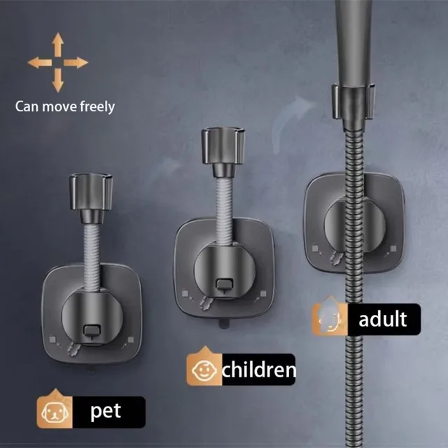 ขายึดฝักบัวแบบสุญญากาศ ขายึดหัวฝักบัว ปรับได้ ยึดติดแน่น แรงดูดสูง อุปกรณ์ยึดติดขนาดใหญ่ ไม่ต้องเจาะ 6