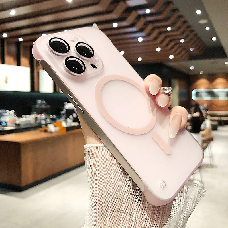 Ultra Thin Matte Frameless Magnetic Case with Lens Protection