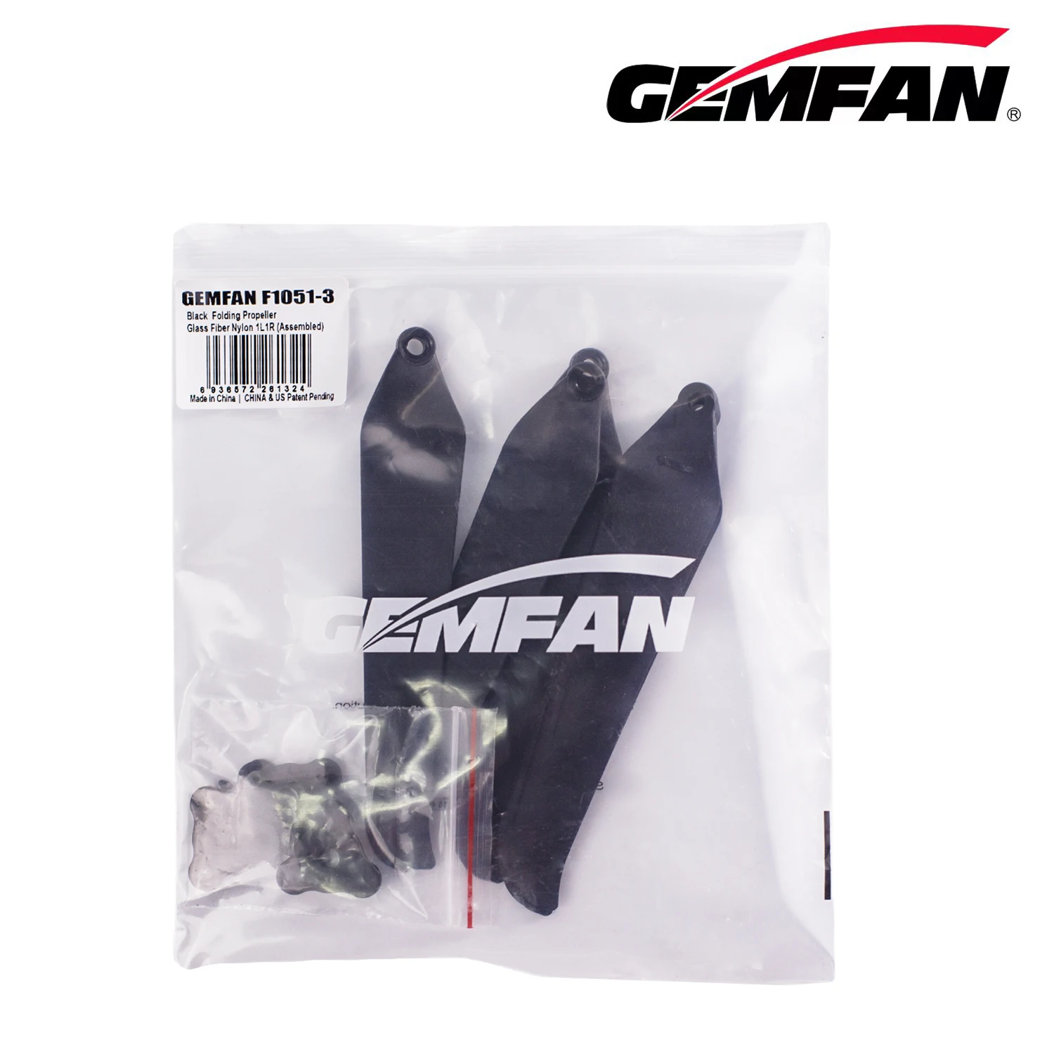 Hélice pliante Gemfan 1051 10 pouces 2 pales fibre de verre Nylon pour drone RC Multirotor