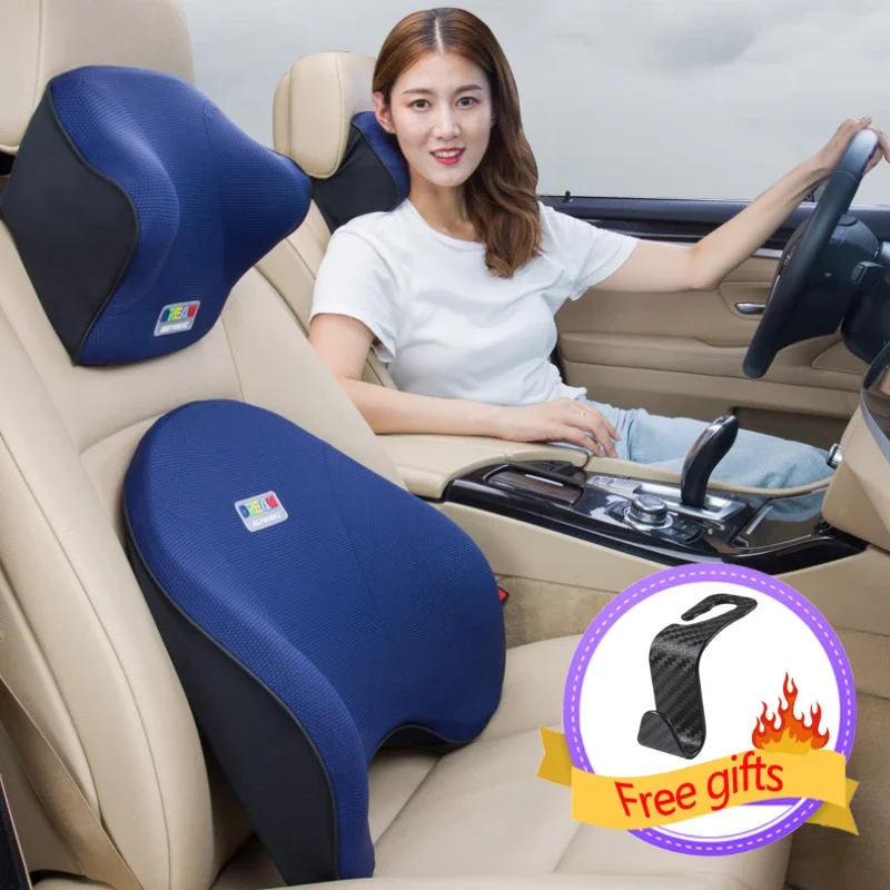 CarDriverPillowSpaceMemoryFoamCarLumbarSupportBackCushionCar