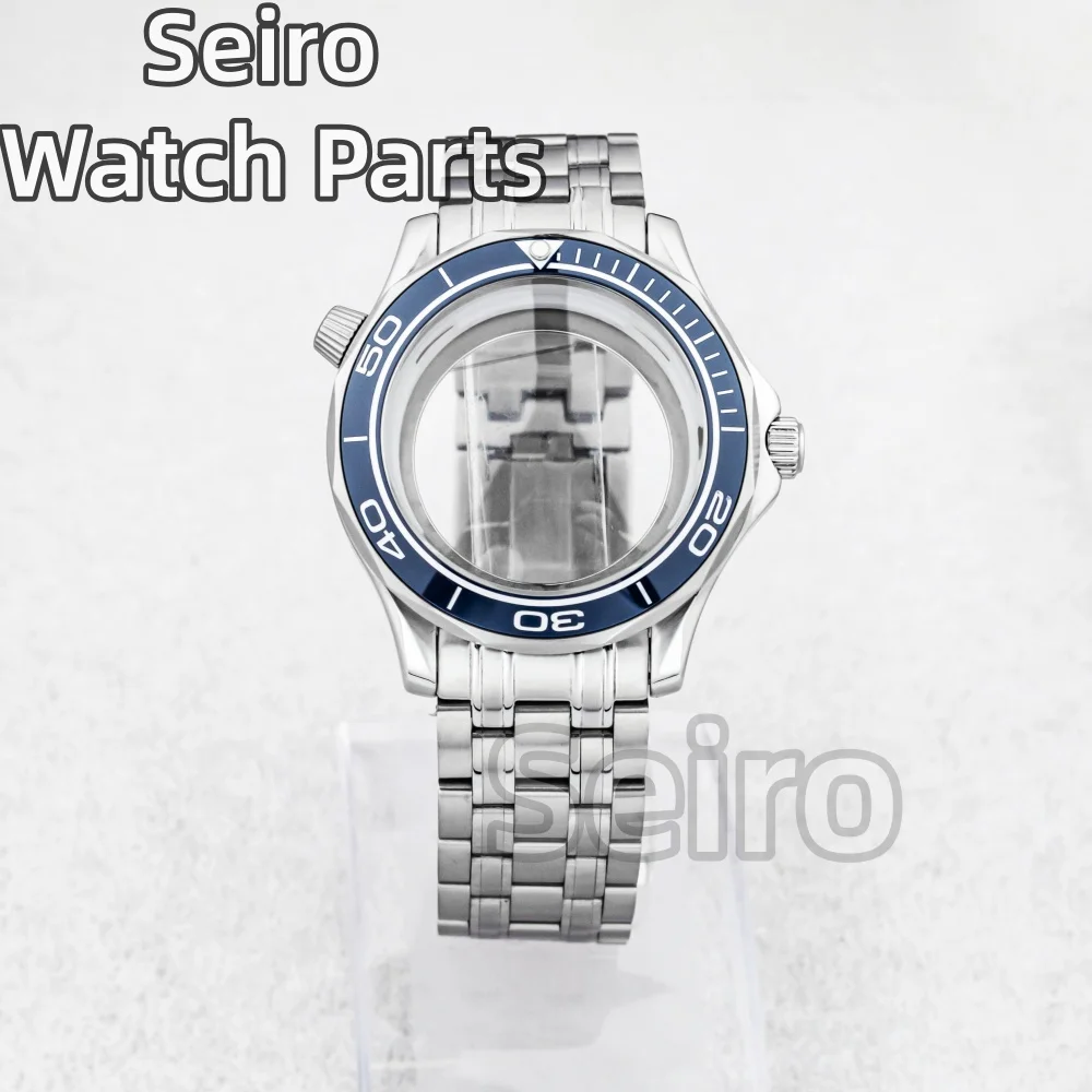 Waterproof 41mm Stainless Steel Watch Case with Transparent Back and 31mm Dial