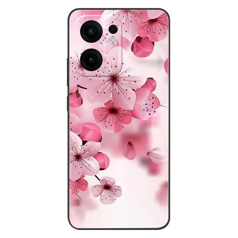 For OPPO Reno13 F Case 13F Flowers Silicone Soft TPU Back Cover For OPPO Reno 13F 5G Case CPH2699 Coque Shockproof Fundas 2