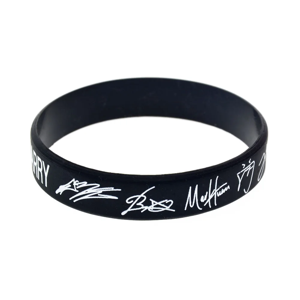 GOT7 Member Signature Silicone Wristband - Stylish 1/2 Inch Wide Bracelet