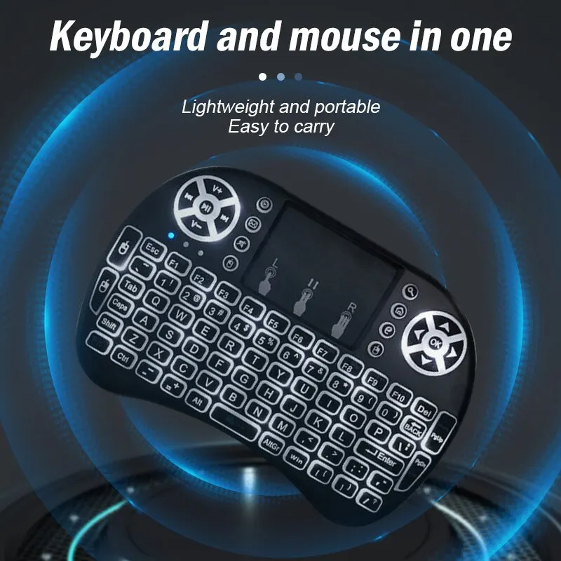 Wireless Mini Keyboard Flight Mouse 2 4g Large Touchpad Digital Computer Dry Battery USB Charging Dual Purpose Keyboard Wireless Keyboard