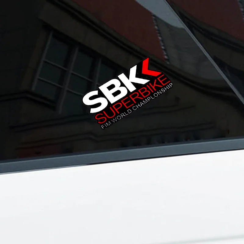 1PC SBK 슈퍼바이크 챔피언십 스티커, 모터사이클 운전자를 위한 대담한 로고 데칼, 레이싱 열정을 보여주기에 이상적