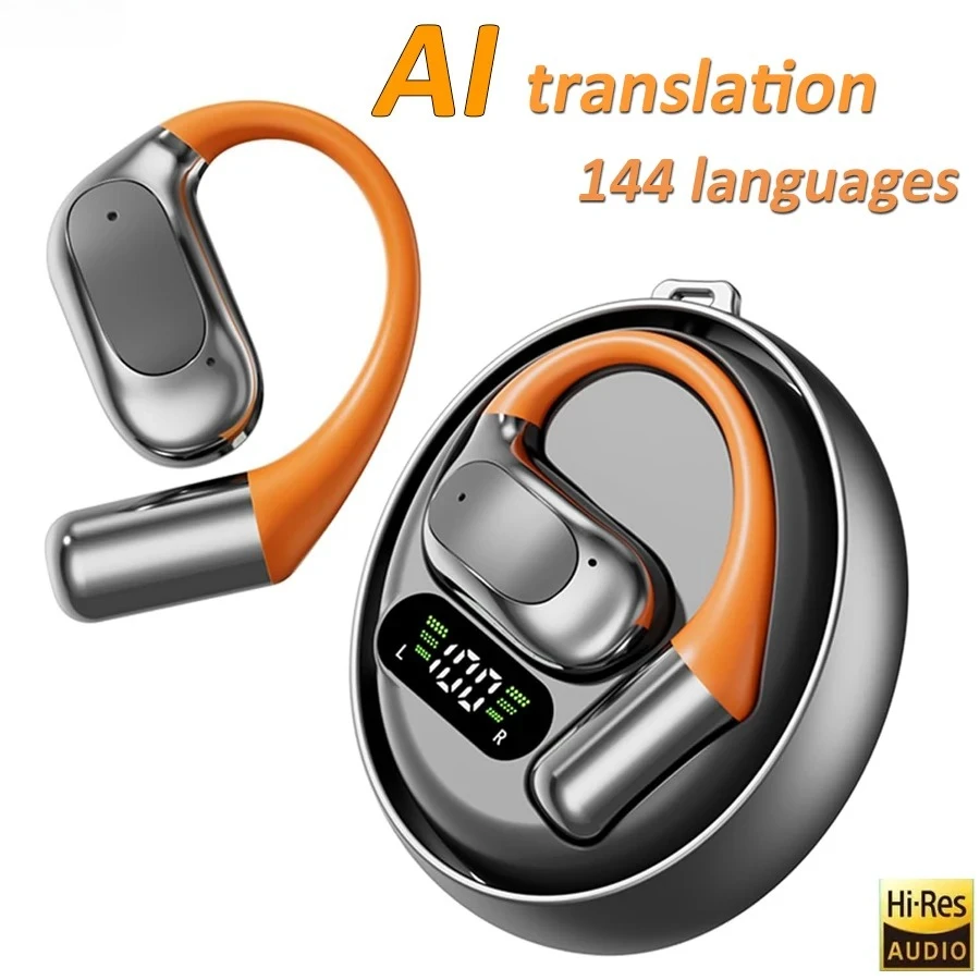 EARDECO OWS 144 Real Time AI Translator Clip-on Wireless Headphones