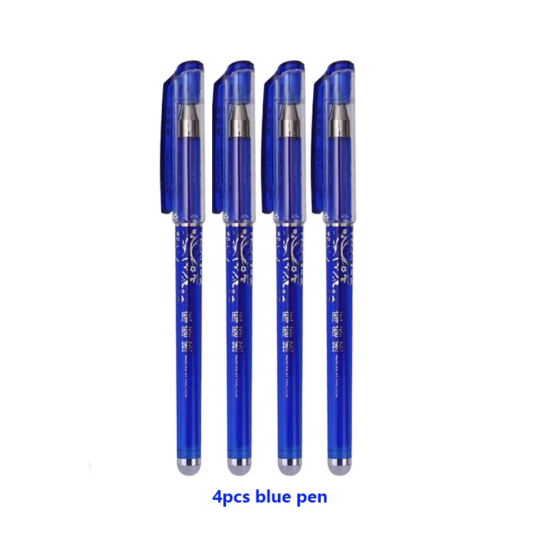 4Pcs blue pen