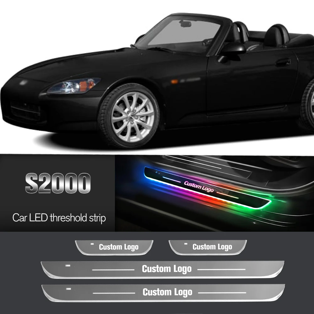 

Car Door Sill Light For Honda S2000 1999-2009 2002 2003 2007 2008 Customized Logo LED Welcome Threshold Pedal Lamp Accessories