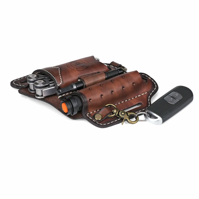 Organizer Tascabile Topyond - Portachiavi Mini, Per Uomo, Colore Cachi - Foto 2