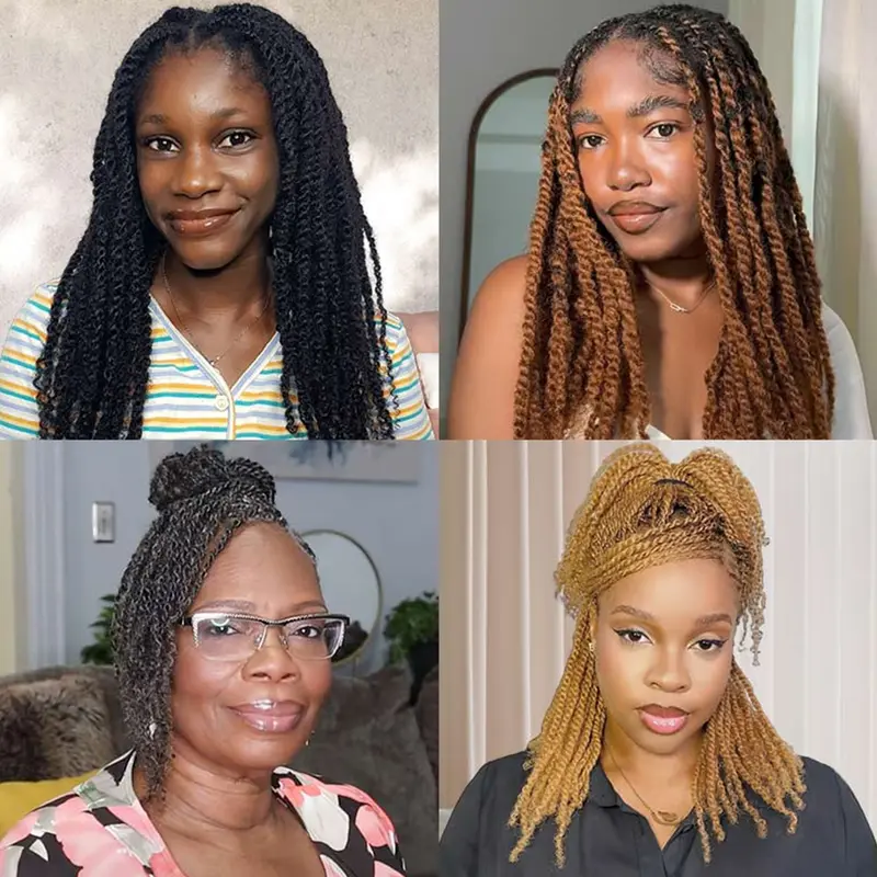 Sleek Afro Kinky Bulk Human Hair For Braiding Twist Peruvian QVR Remy Bulk Hair For Dreadlock Natural Color African Braids Hair - Image 6
