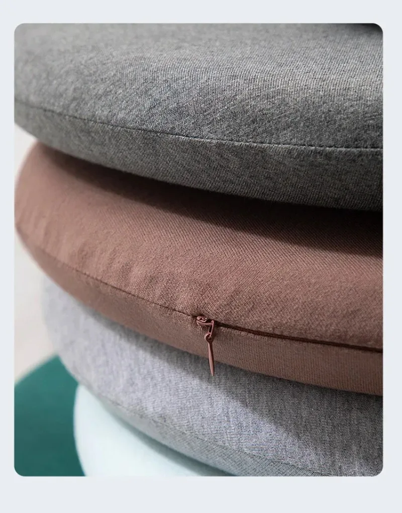 Japanese-style Circular Memory Foam Cushion, Tatami Cushion, Knitted Cotton Cushion, Chair Cushion Office Chair Round Pillow 5