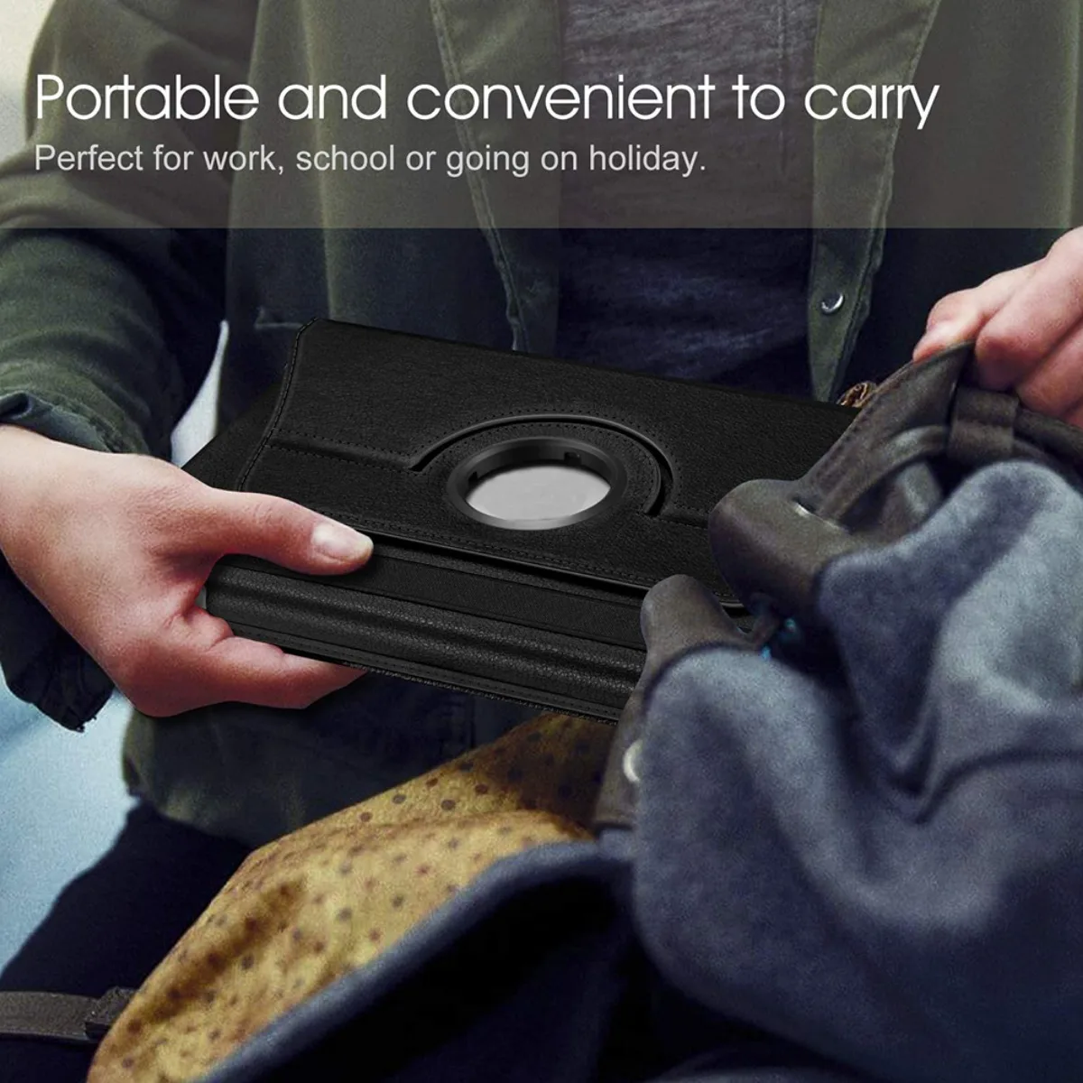 Premium Rotating PU Leather Stand Case