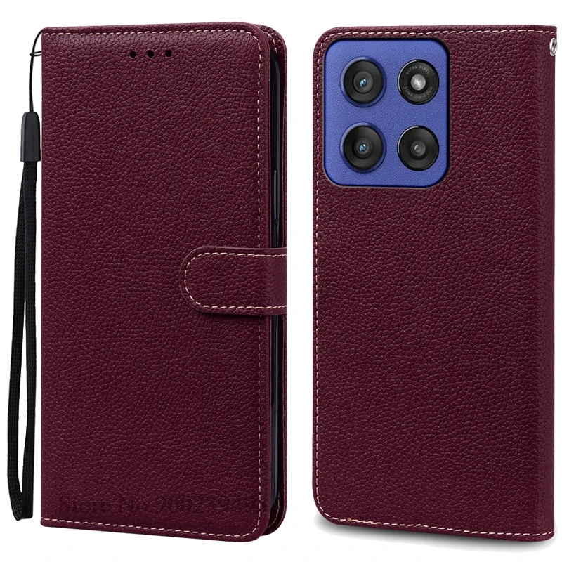 Motorola 5G Leather Wallet Flip Case - Premium Protective Cover