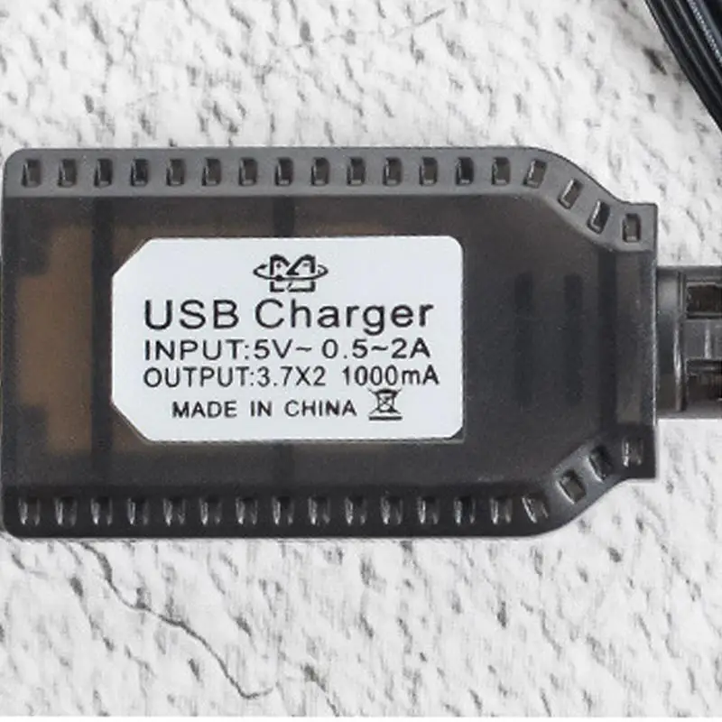 USB Lithium Battery Charger Charging Cable for Toy Battery for 7.4V 1000mA Portable Charging Cable for Toy Battery