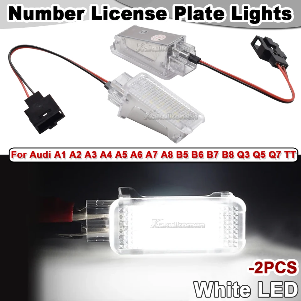 2 Pièces Rouge LED Courtoisie Porte Cofe Repose-pieds Golve Boîte Lampe Pour Audi A3 8P A4 B6 B7 B8 B9 A6 S6 C6 A7 S7 A8 S8/Q5 Q7 R8 A1