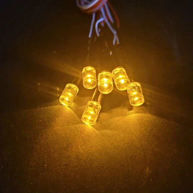 Pre-wired 12V SMD LED Cold White, 60cm wires pre soldered,model cars/trains/railway/railroad/starship lighting and electronic 5