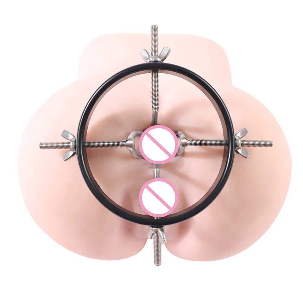 Bdsm Extreme Anal Vagina Dilator Vaginal Speculum Mirror Enema Metal Anus Pussy Dilator Anal Toy Gay Woman Butt Expansion Device anal plug dilator vaginal expander