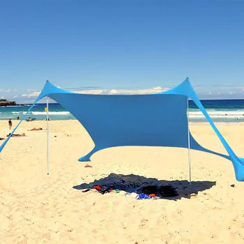 Family Beach Awning Sun Shade 200*150*170cm Ultralight Sun Shade Tent With Sandbag UPF50+ UV Portable Beach Canopy