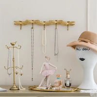 Hangers Key Holder Wall Brass Dragonfly Entrance Hanging Hook Cloakroom Long Rack Hook Home Decoration Housekeeper on Wall 2
