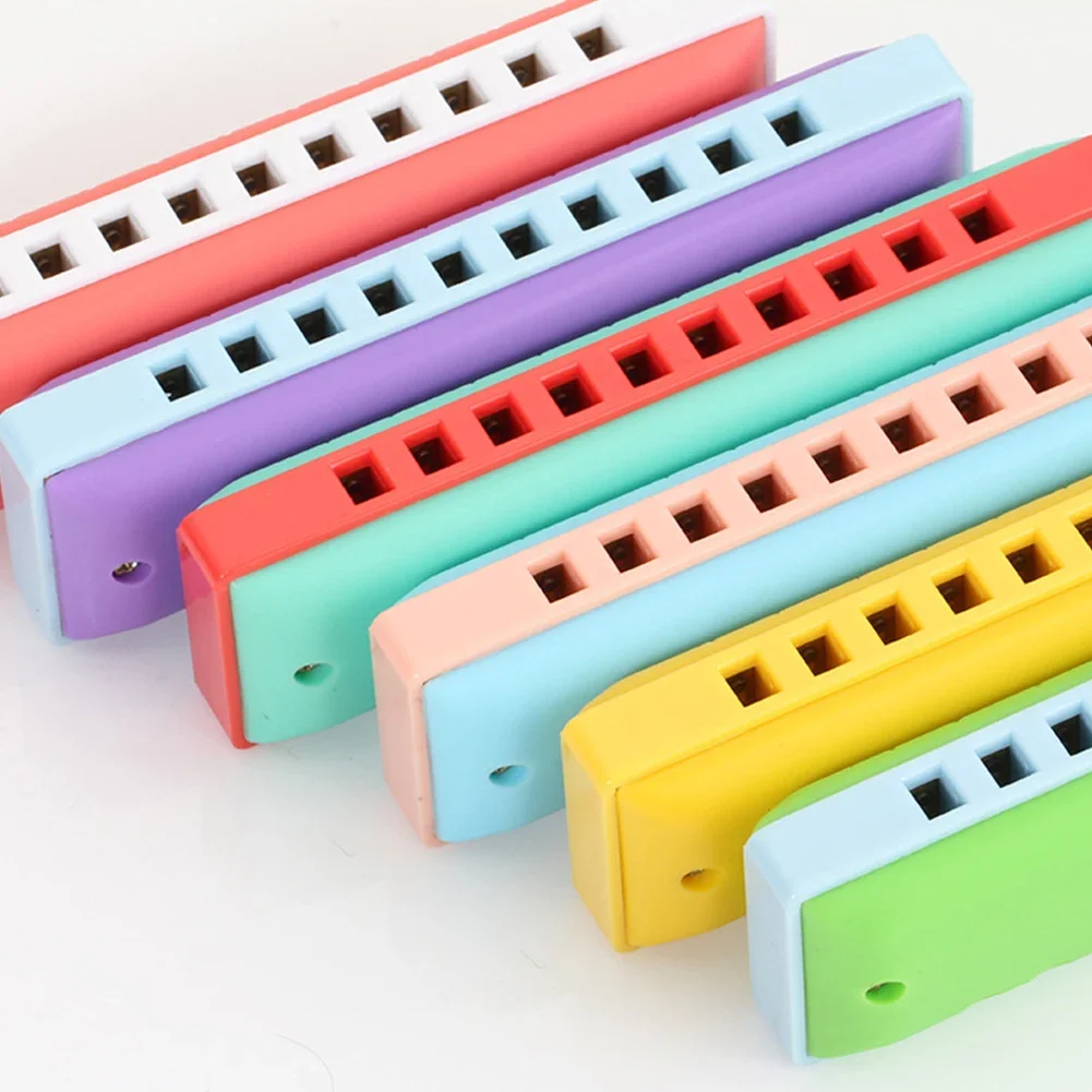 10 Holes Harmonica Mouth Organ C Tune Puzzle Musical Instrument Plastic Colorful Beginner Children Gift diatonic harmonica chromatic harmonica kids harmonica mouth harp