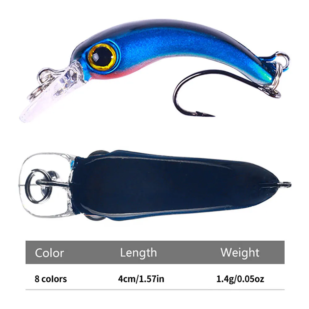 TREHOOK 4cm 4g Mini Crankbait Fishing Lure Pike Wobblers For Fish  Artificial Bait Hard Trout Lure Minnow Fishing Tackle Lures - AliExpress