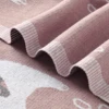 Classic Elephant Print Muslin Newborn Baby Cotton Boys & Girls Swaddle Blankets For 0-24 Months Knitted Infant Security Blankets 4