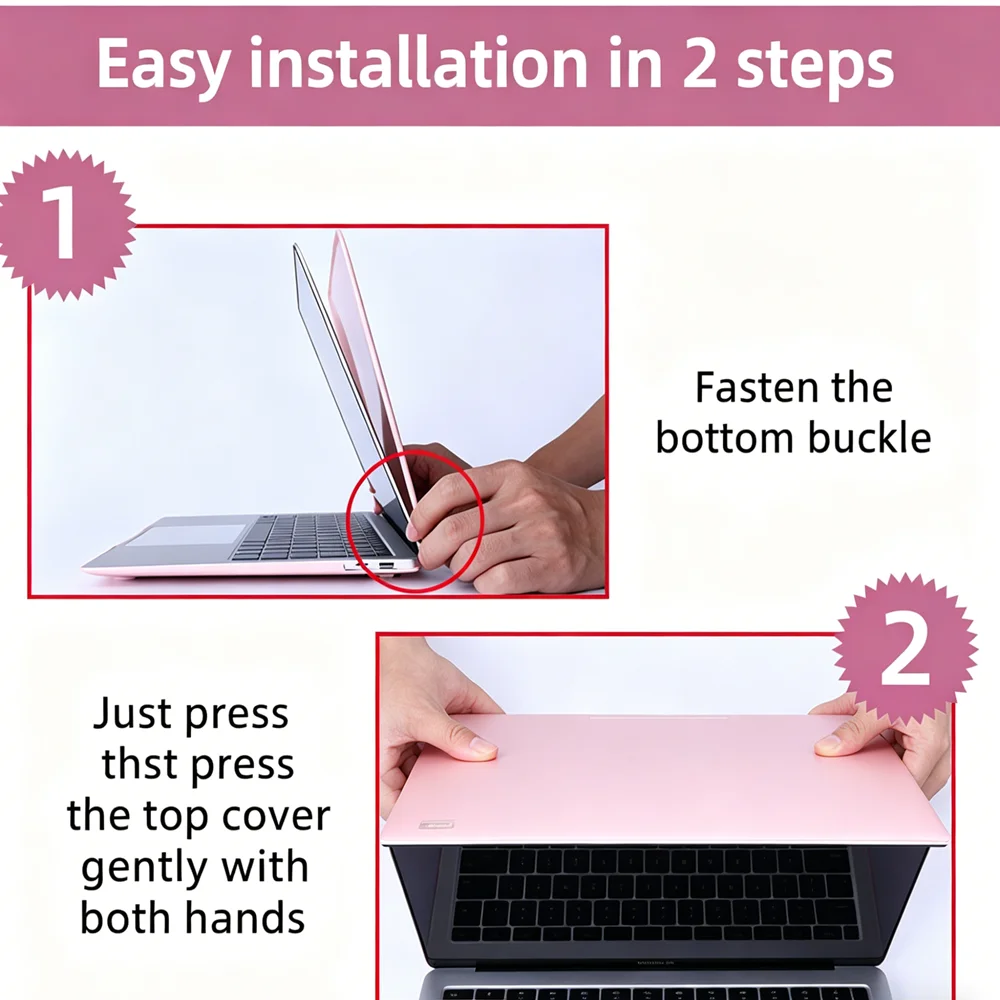 Crystal Clear Lightweight Slim Protective Laptop Cover