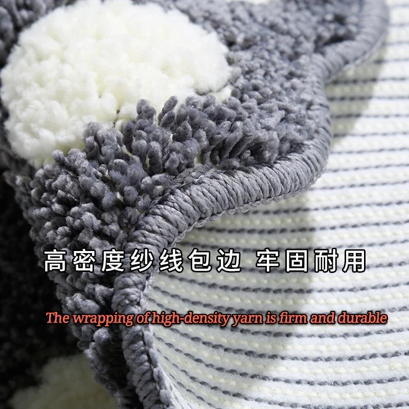 Foot Print Bath Mats Non-slip Bathroom Carpet Memory Foam Bathroom Rug 40*60cm