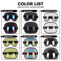 Uchoose Fit All Vintage Retro Open Face Half Helmet Motorcycle Helmet Bubble Shield Visor Lens Sunglasses Goggles Accessories 2