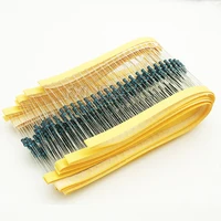100Pcs 1/4w Metal Film Resistor 1% 10 ohm - 2.2M Ohm 1R 10R 100R 220R 1K 10K 100K Resistance - Image 3