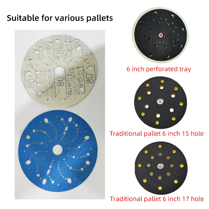 

6 Inch Polishing Sandpaper For Automotive Paint Sanding Disc 150mm Suitable For Festool Sander Putty Grinding Abrasive Paper